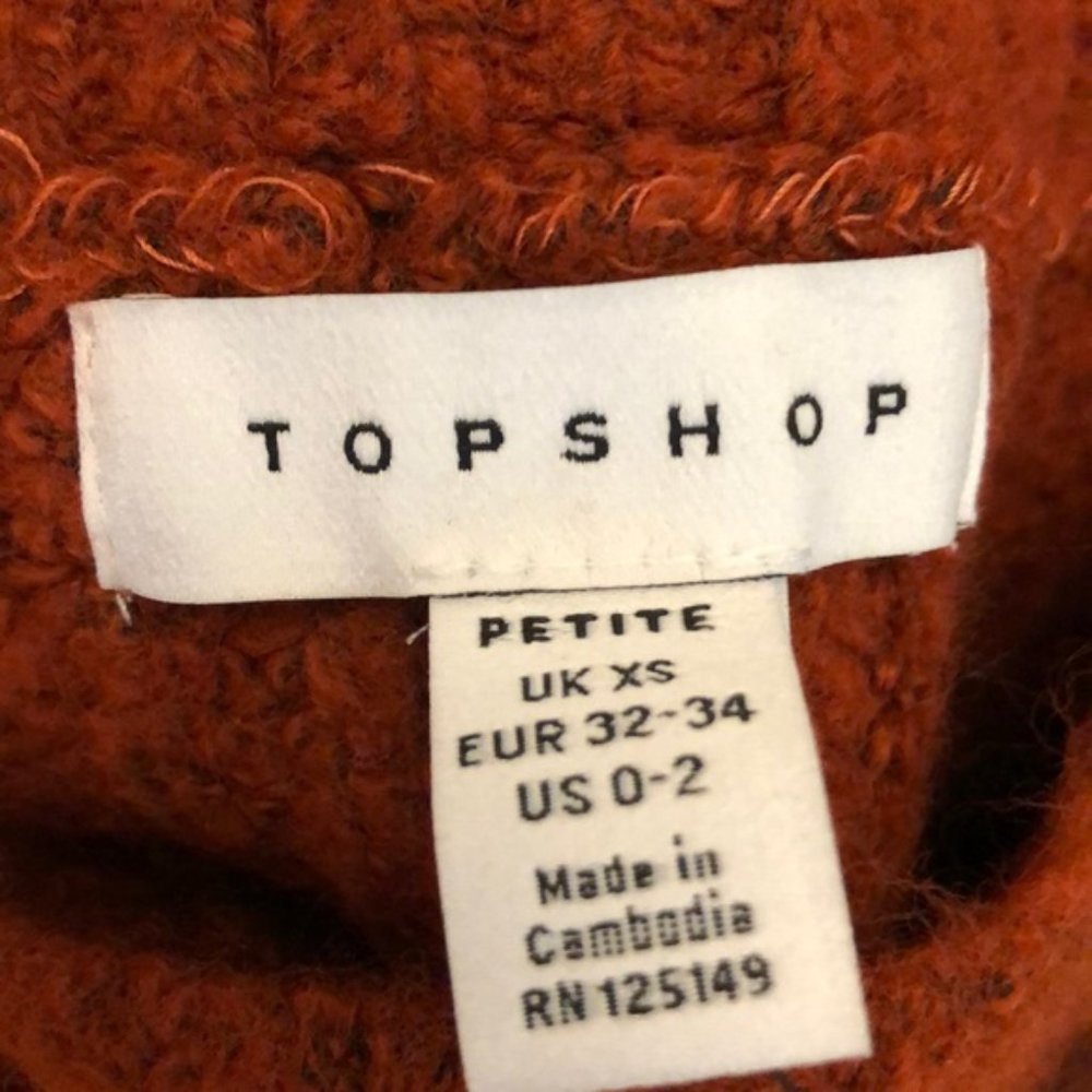 TOPSHOP zip Detail Waffle Knit Sweater - Picture 9 of 11